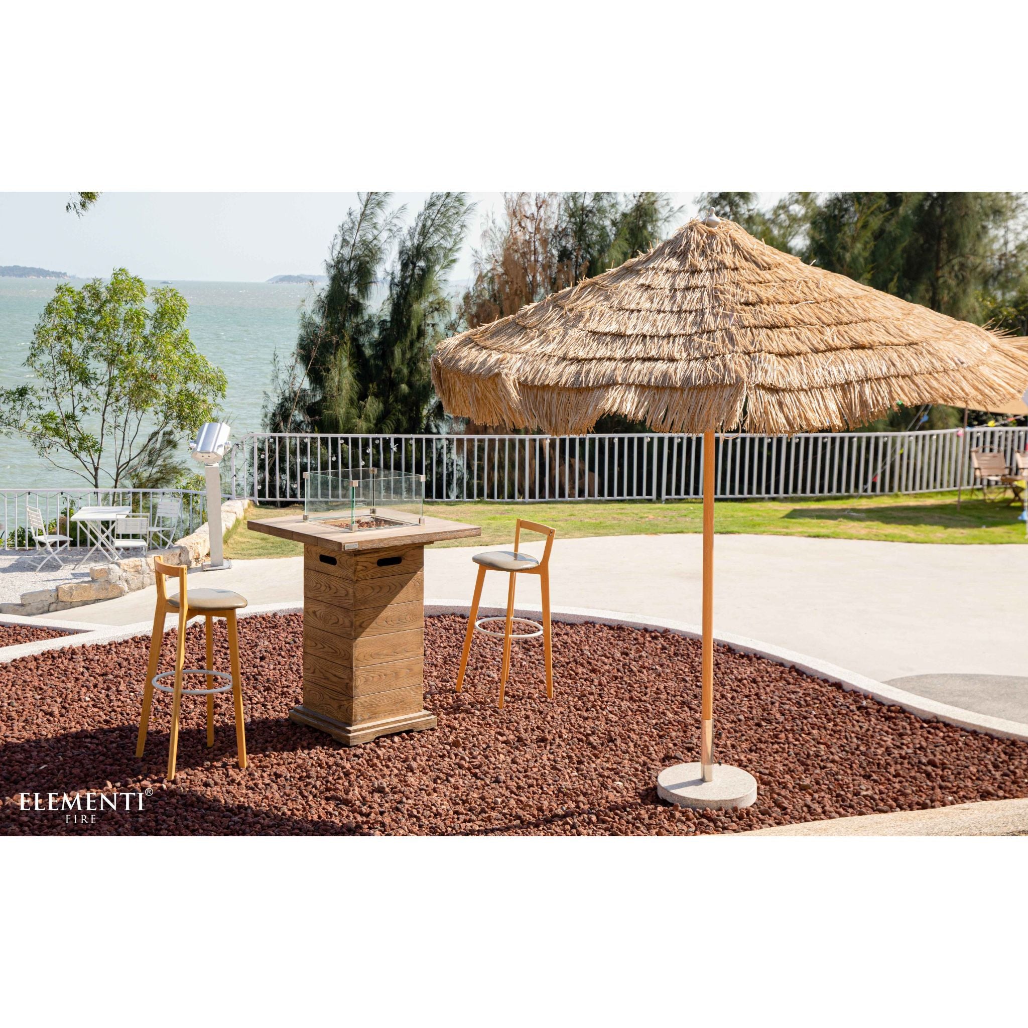 Rova 34” Bar Height Concrete Fire Table