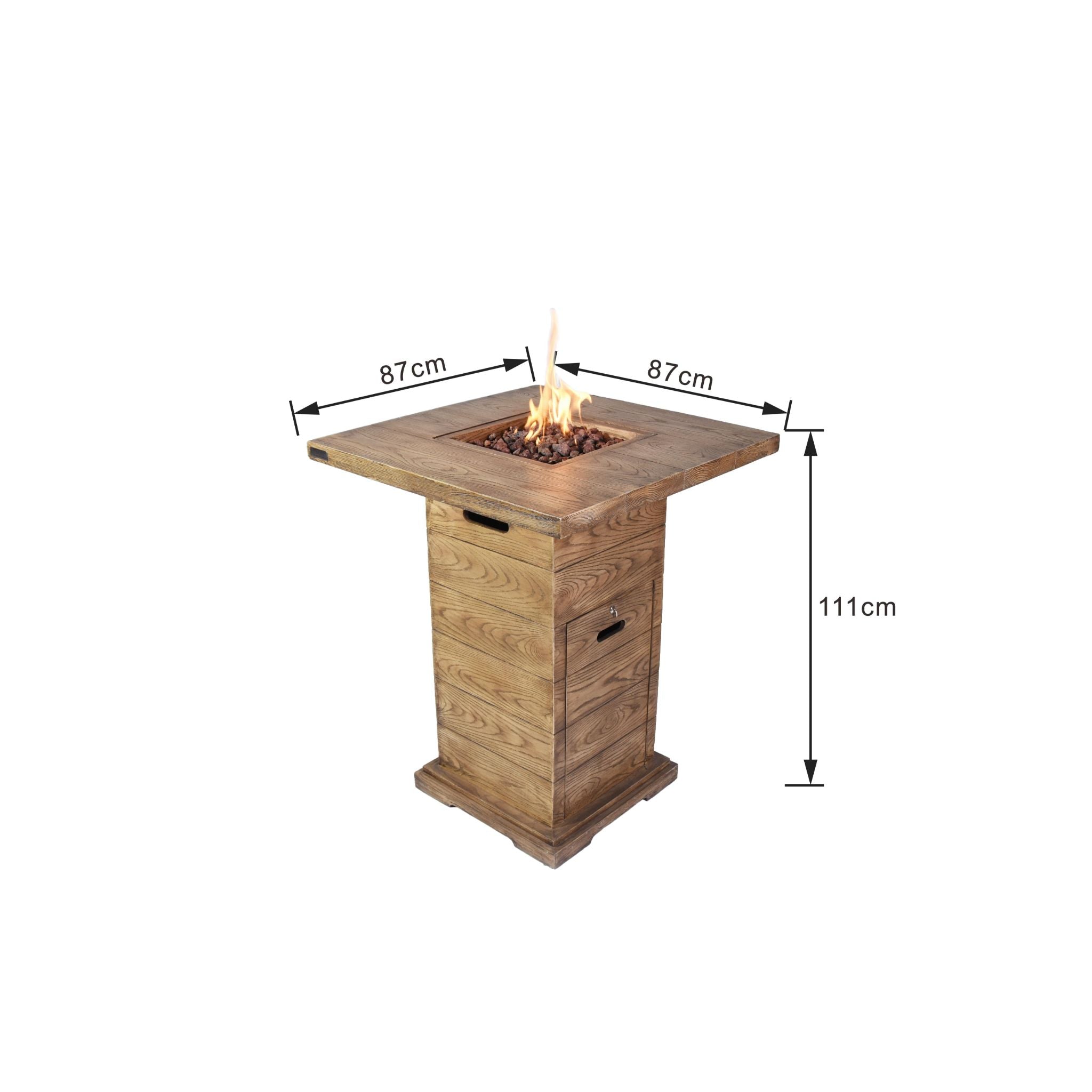 Rova 34” Bar Height Concrete Fire Table