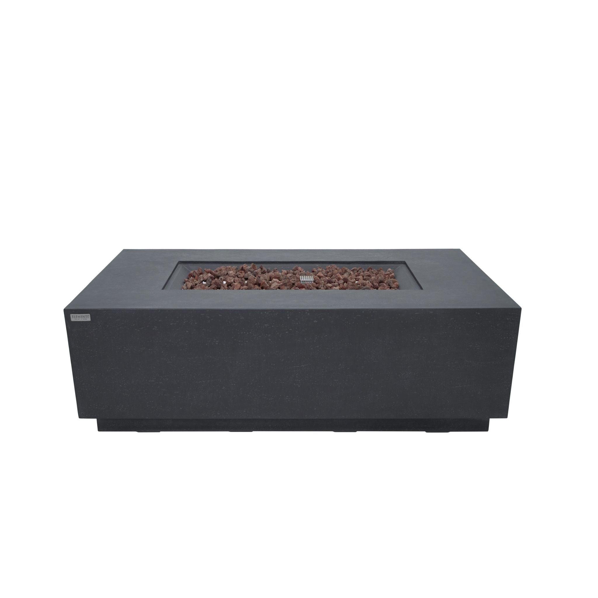 Andes 66” Concrete Fire Table with Hidden Tank - Dark Gray