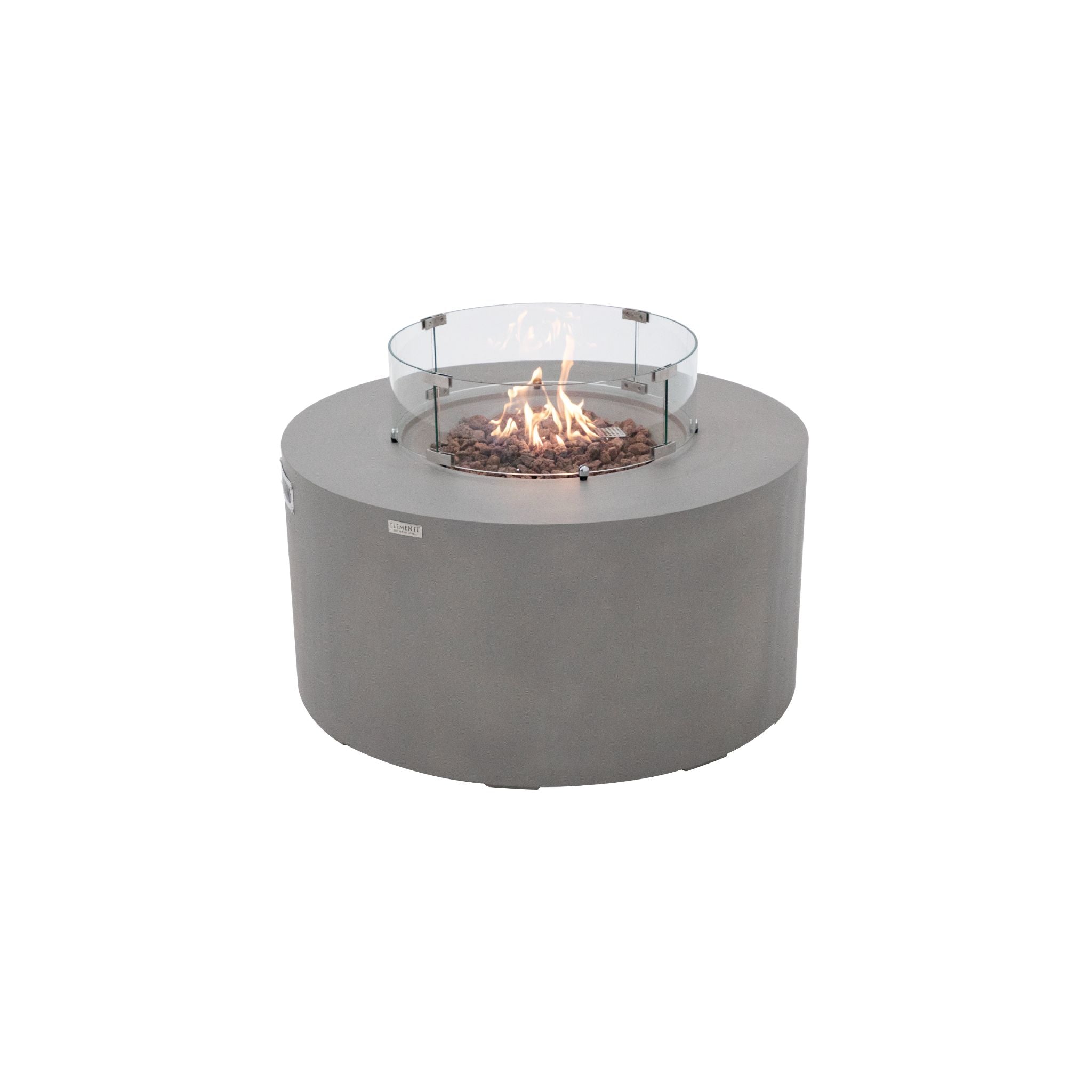Pacaya 43” Round Fire Table with Hidden Tank - Light Gray