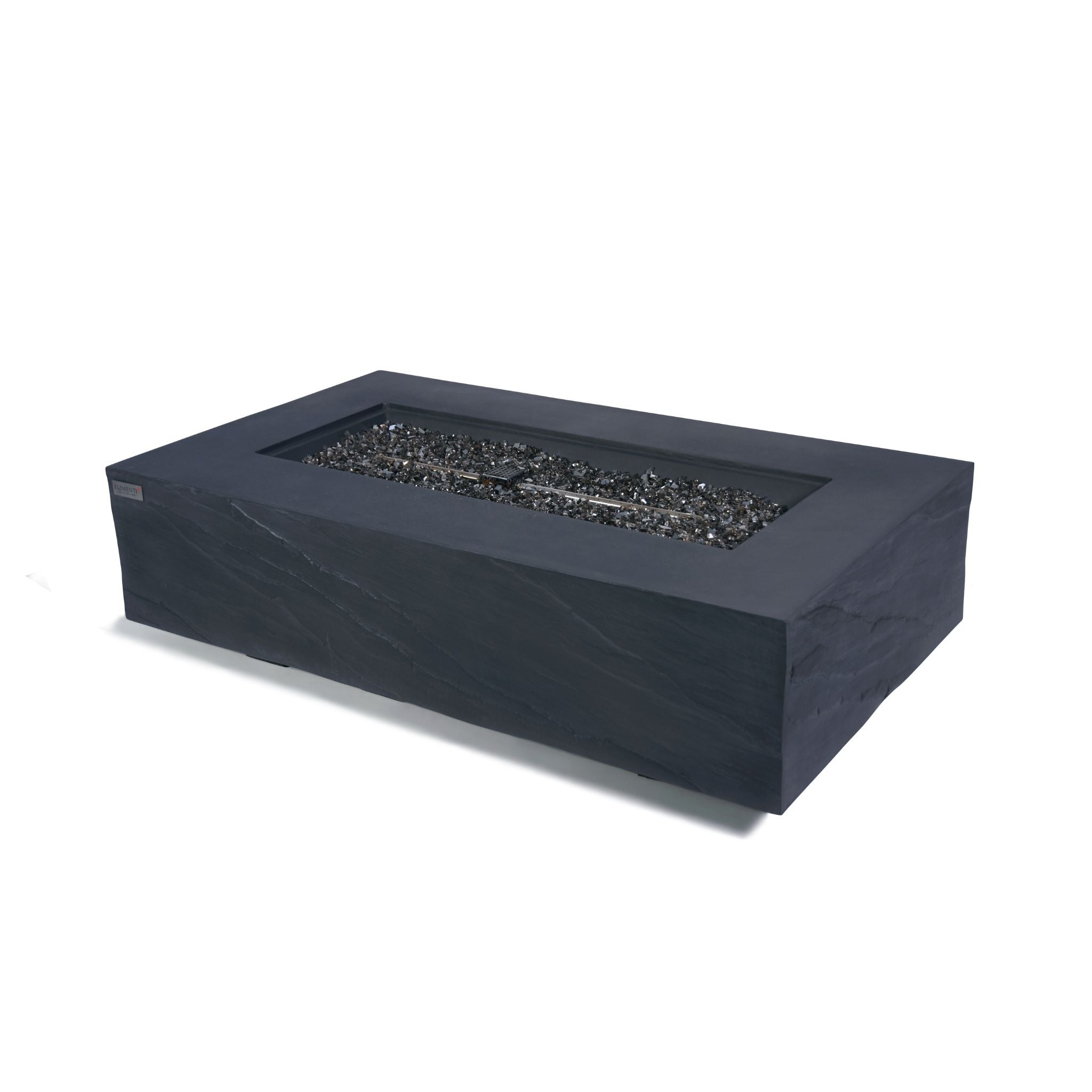Cape Town 56” Sandstone Fire Table - Slate Black