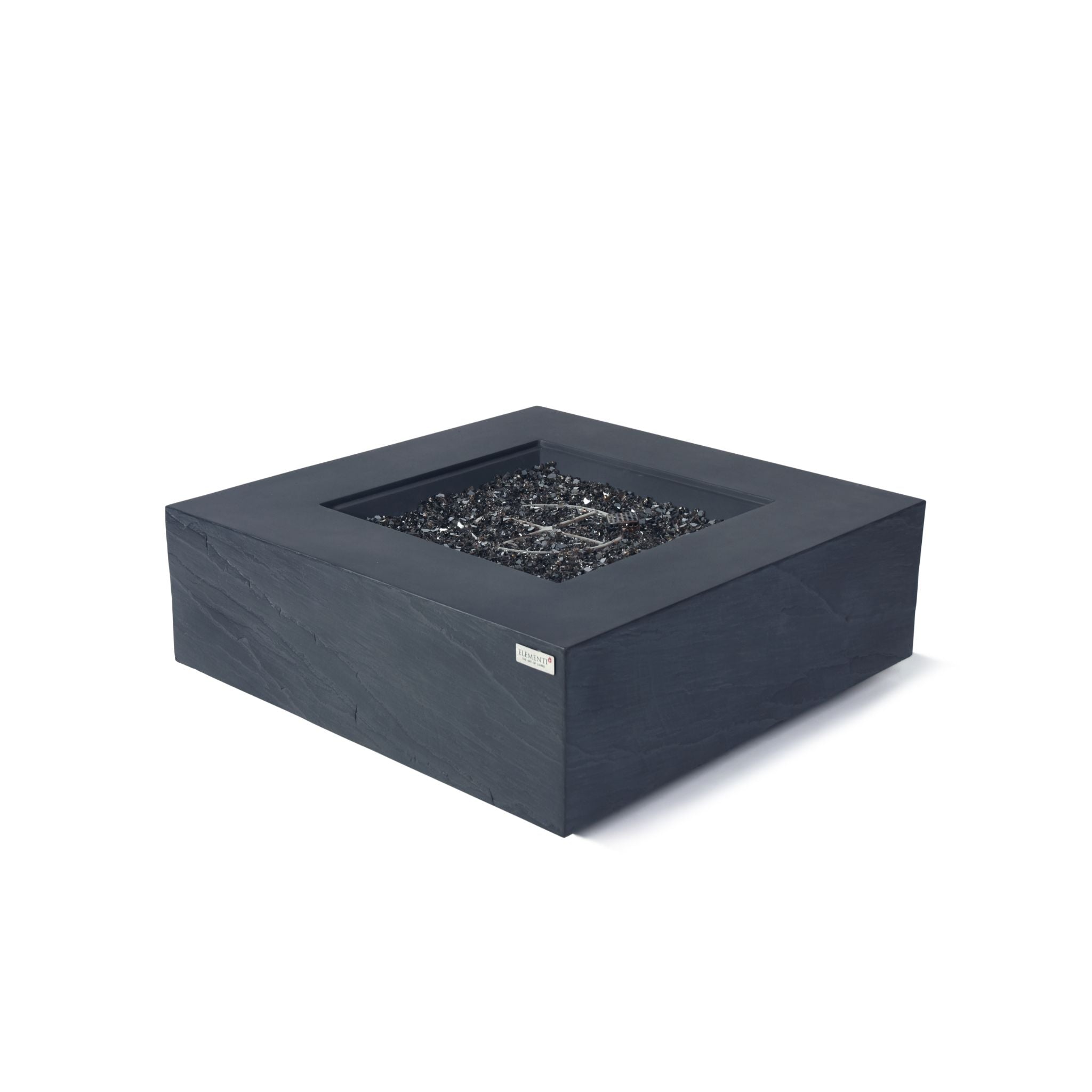 Roraima 40” Sandstone Fire Table - Slate Black