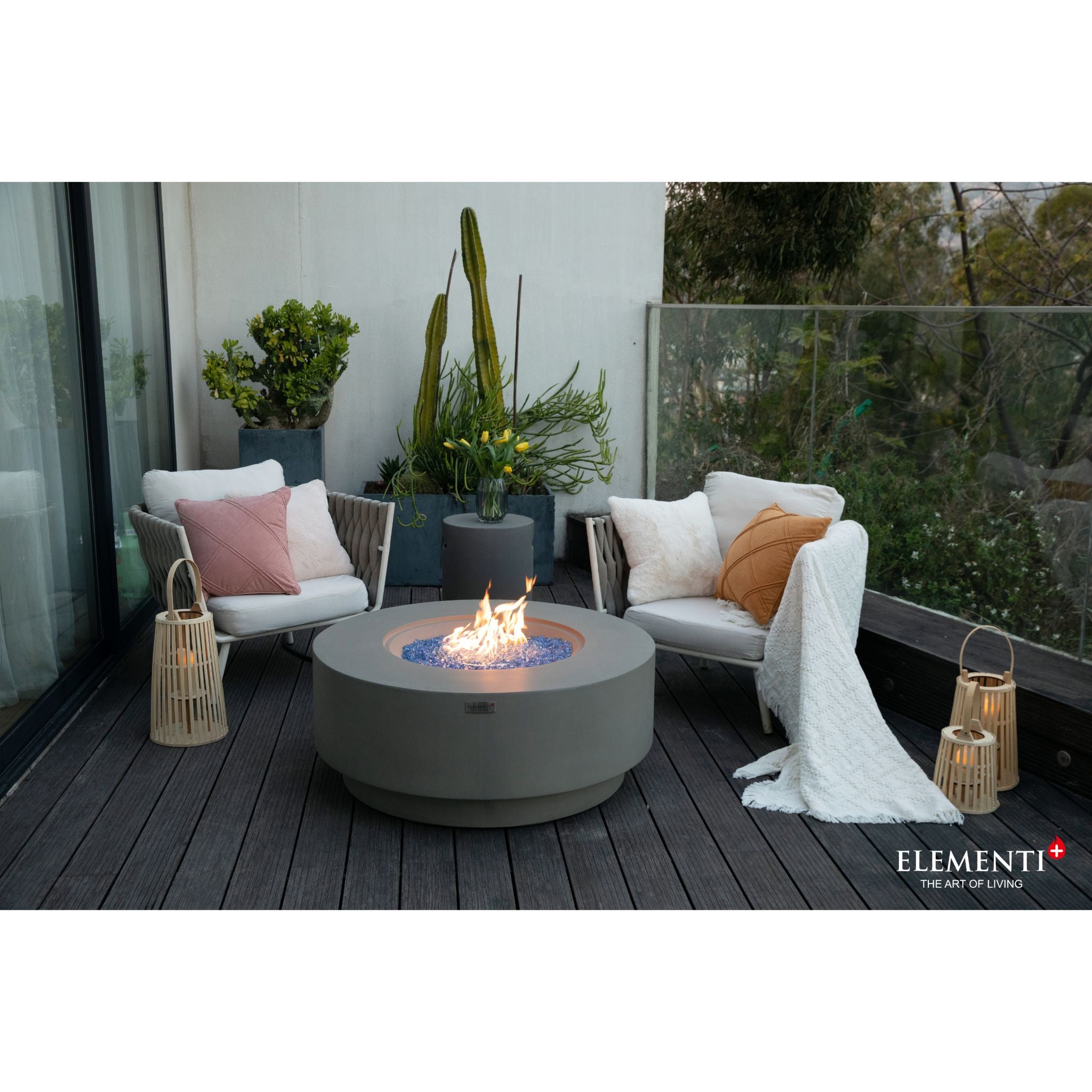 Colosseo 41” Fire Table - Light Gray