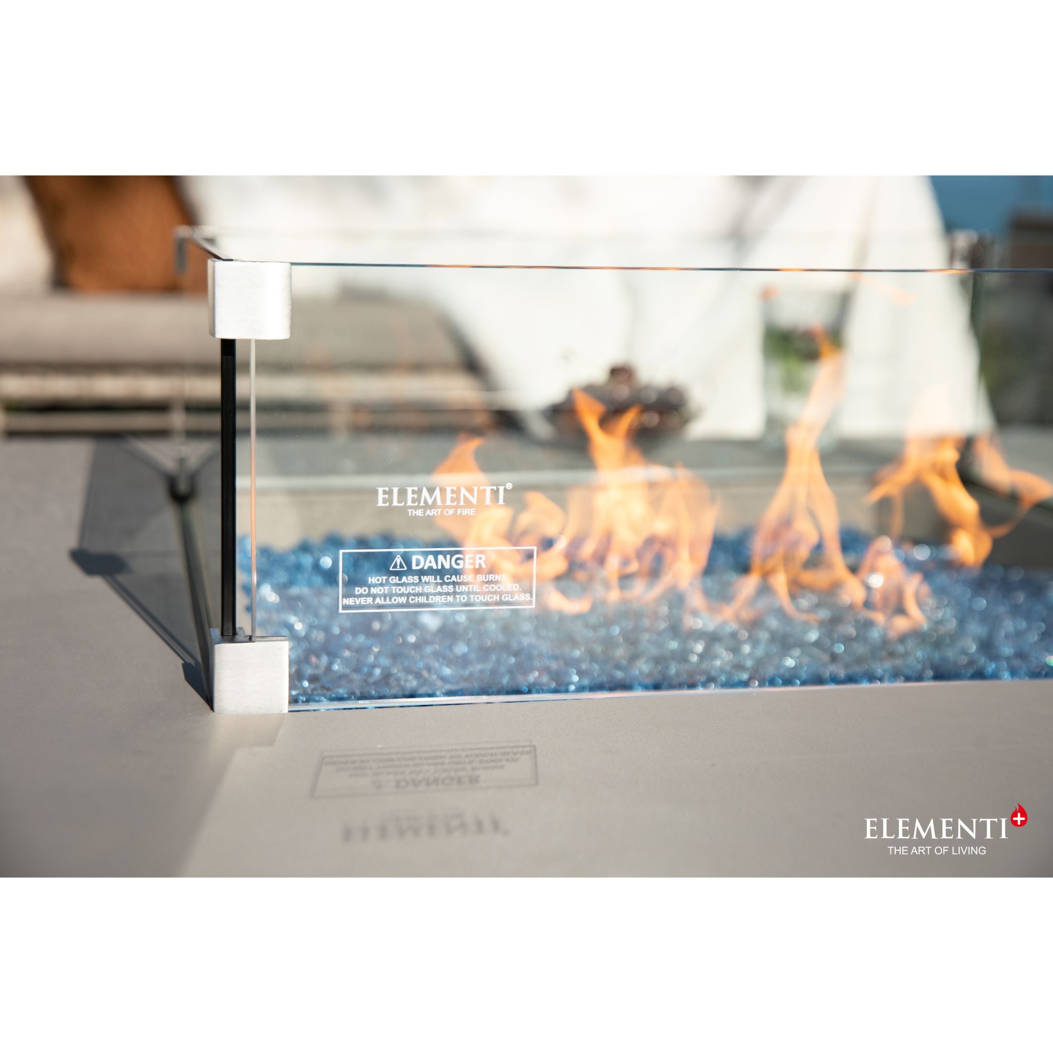 Lucerne 42” Fire Table - Light Gray