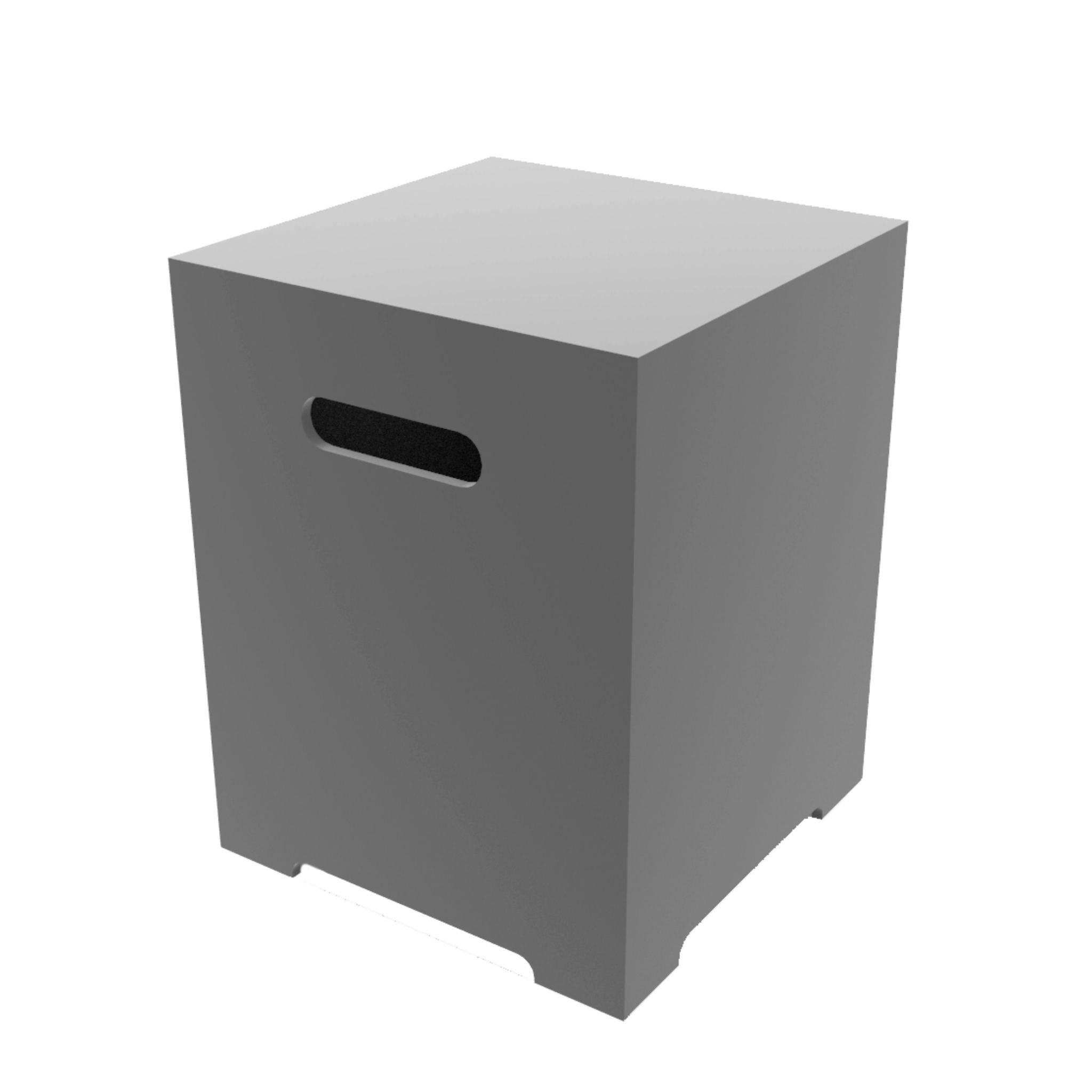 Square Tank Cover -20.0''H - Light Gray