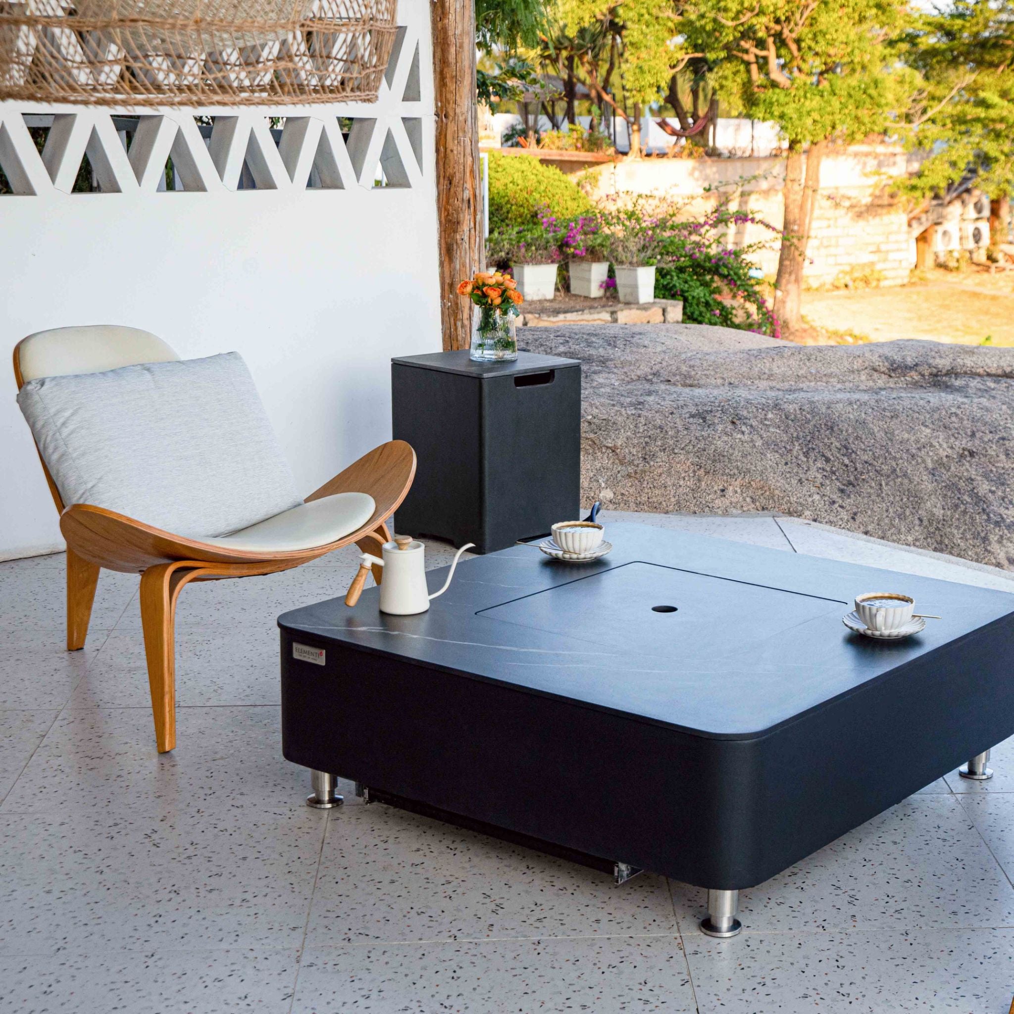 Square Tank Cover 15.9x15.9x20” - Bulgaria Black