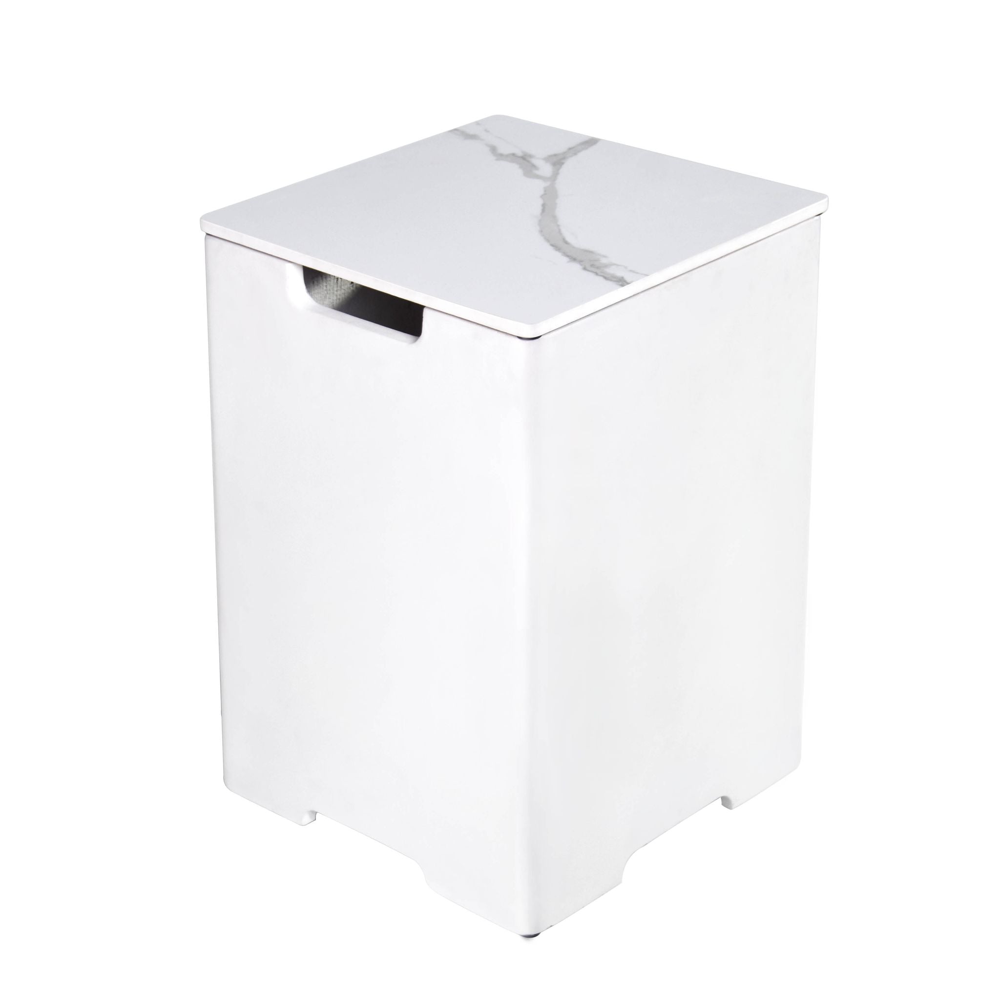 Square Tank Cover 15.9x15.9x25.4” - Bianco White