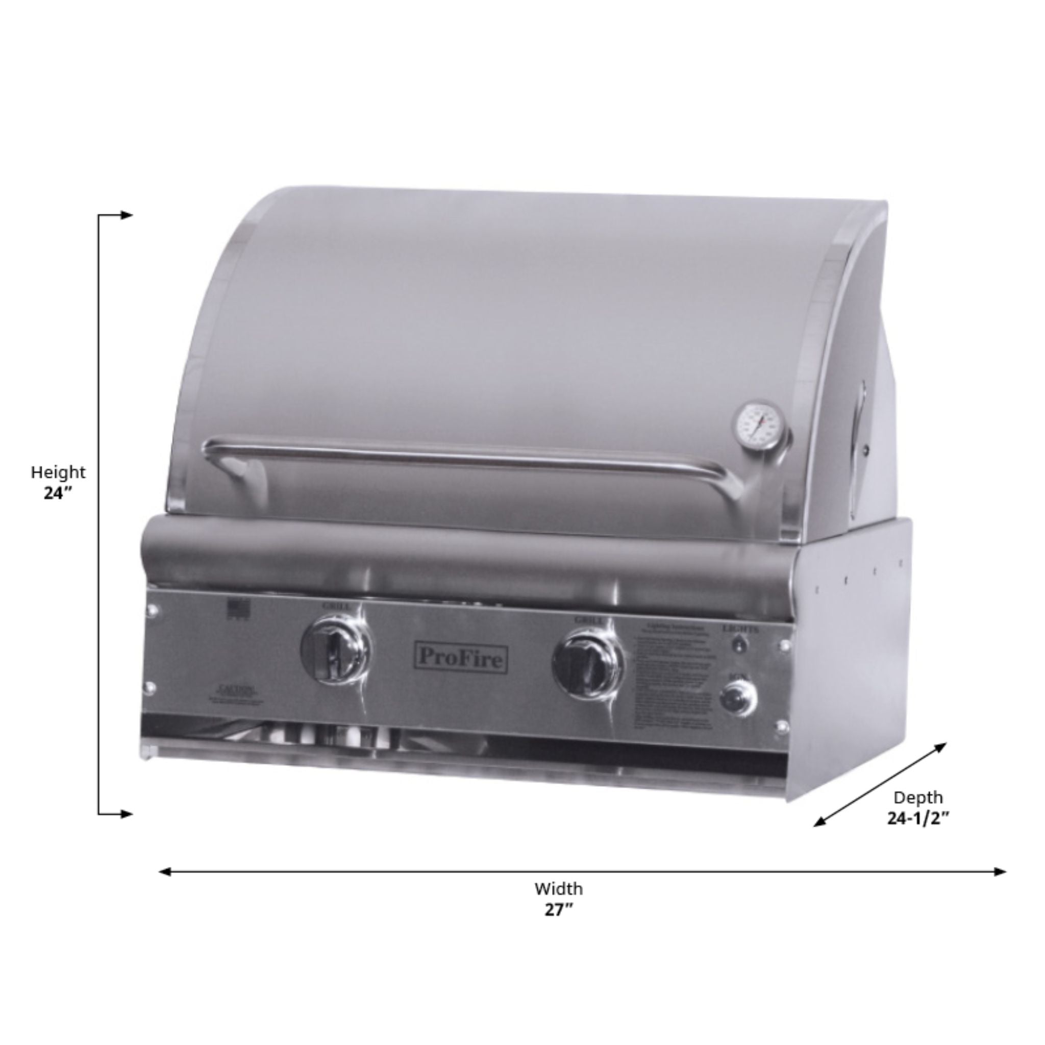 Mounted Traditional Burners – ProFire Deluxe Series Grill Head