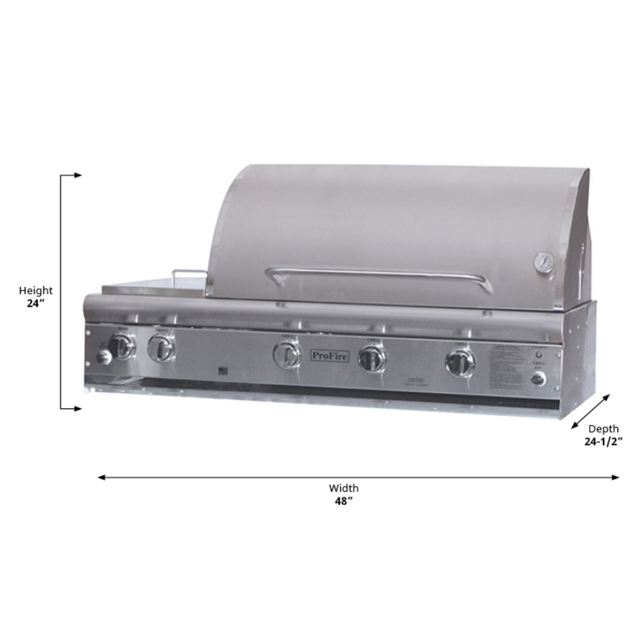Mounted Traditional Burners – ProFire Deluxe Series Grill Head