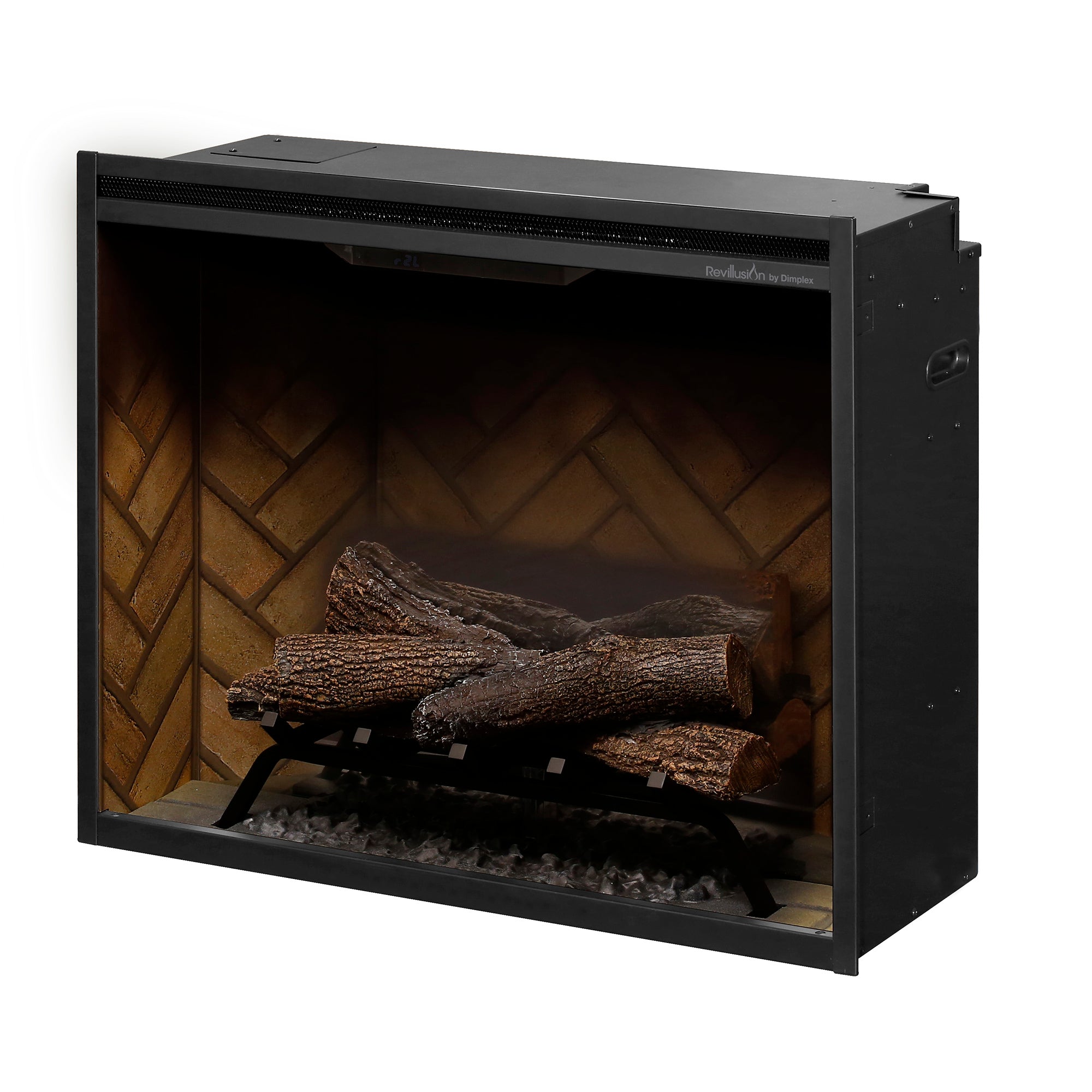 Dimplex - Revillusion 30" Built-In Electric Firebox - with Herringbone Brick Interior