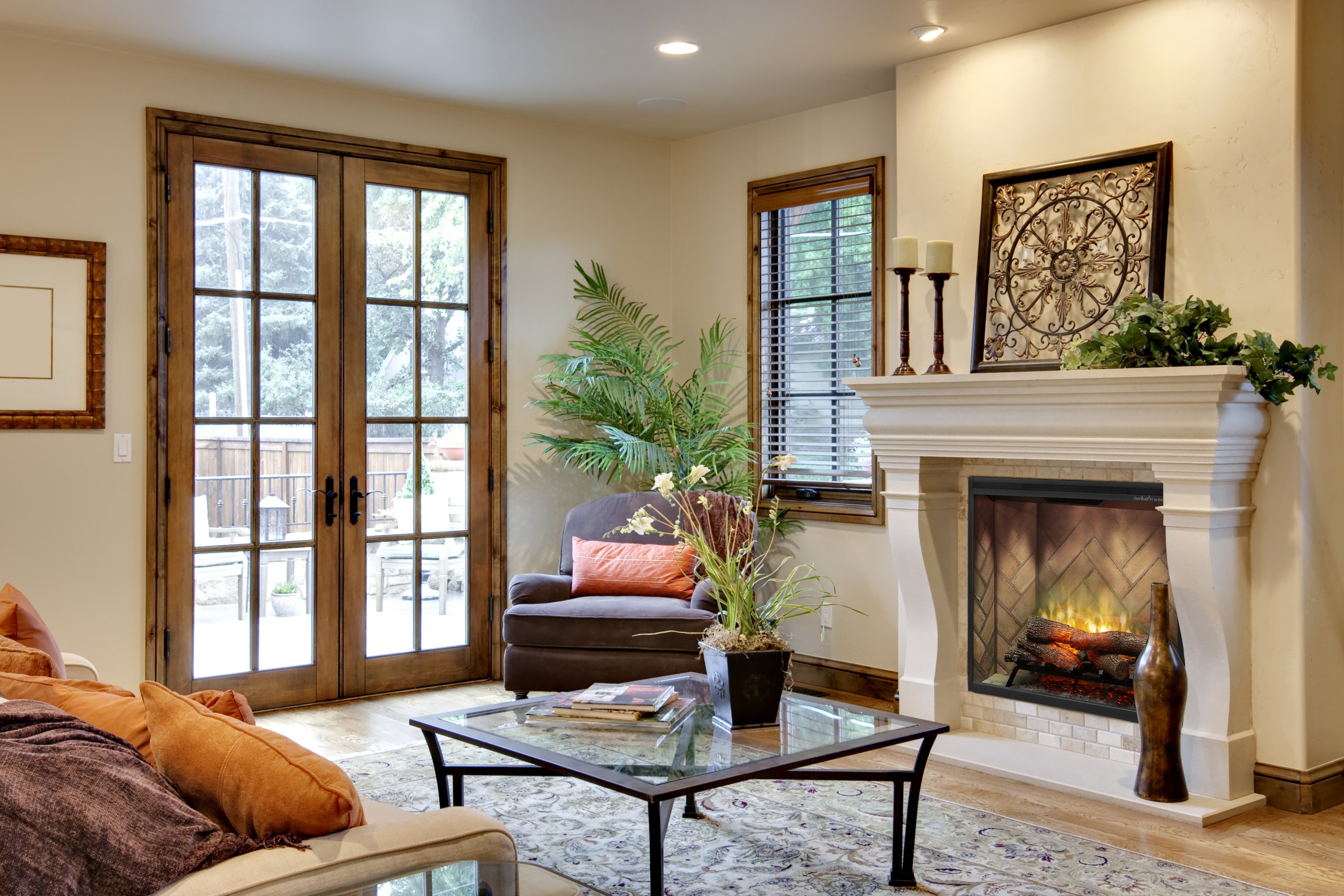 Dimplex - Revillusion Portrait 36" Built-in Electric Firebox With Front Glass and Plug Kit