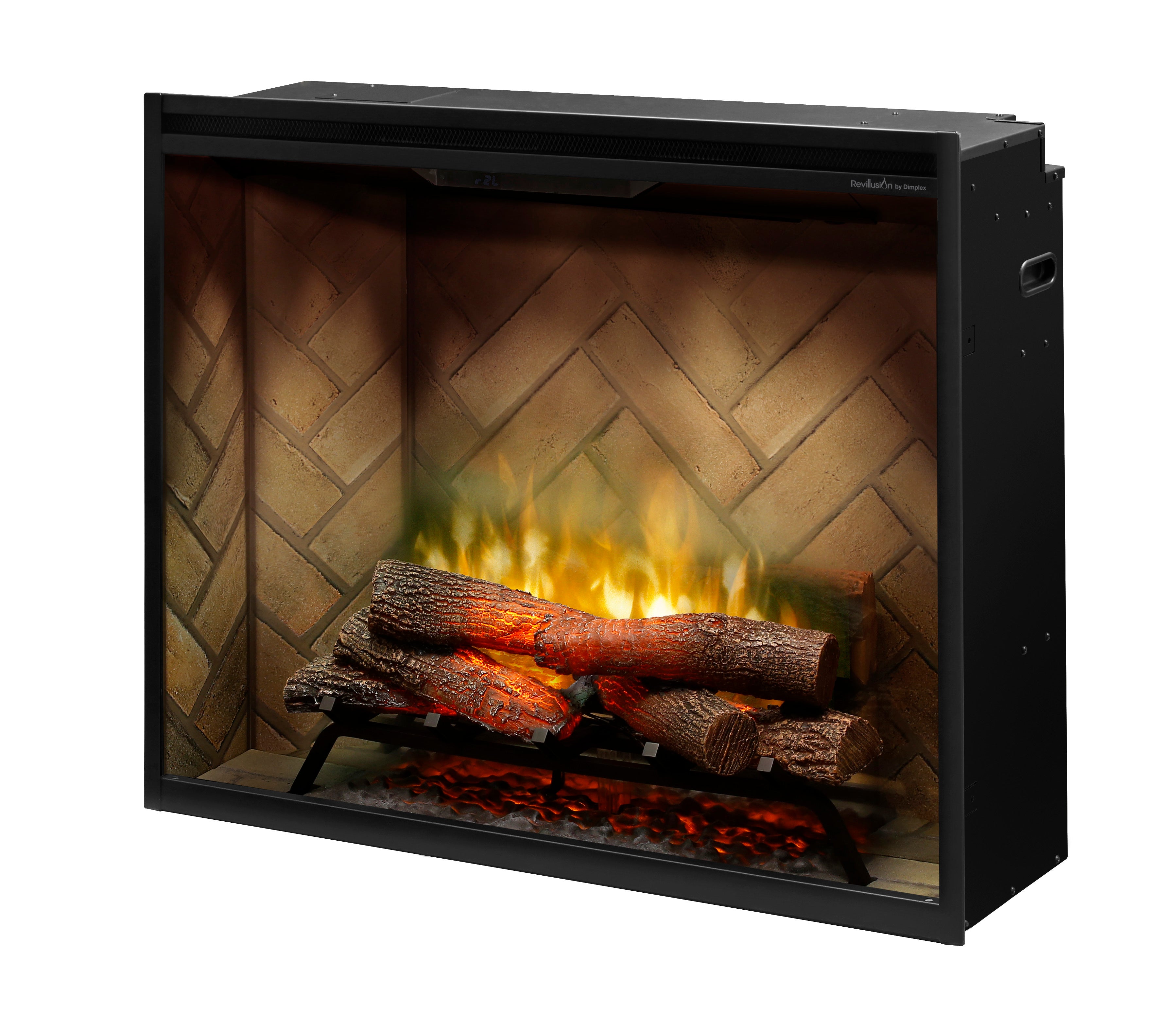 Dimplex - Revillusion Portrait 36" Built-in Electric Firebox With Front Glass and Plug Kit