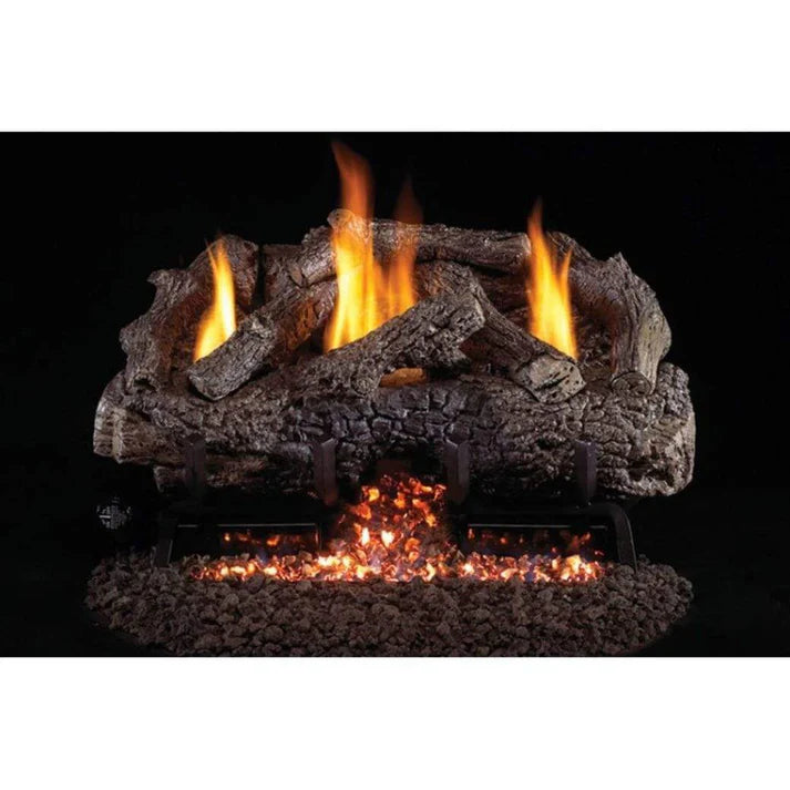 Real Fyre Charred Frontier Oak Gas Log Set