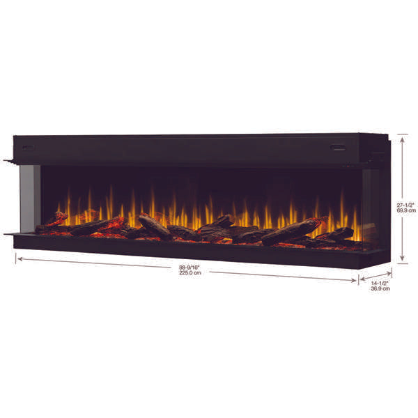 Dimplex - Ignite Ultra 88" Built-in Linear Electric Fireplace