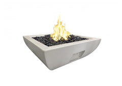 American Fyre Designs - Bordeaux 36-Inch Square GFRC Gas Fire Bowl