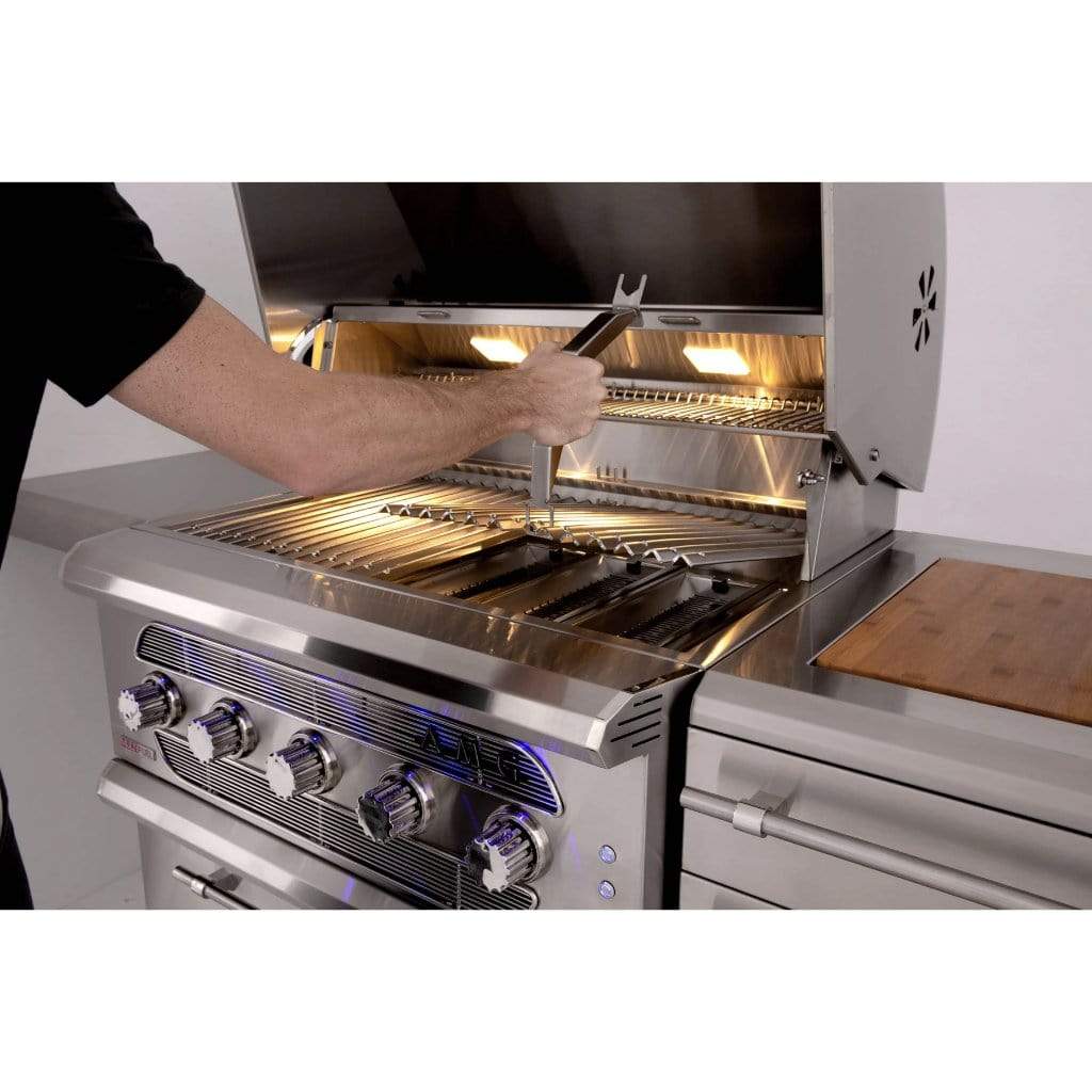 American Made Grills – Muscle 54" Hybrid Built-In Gas Grill