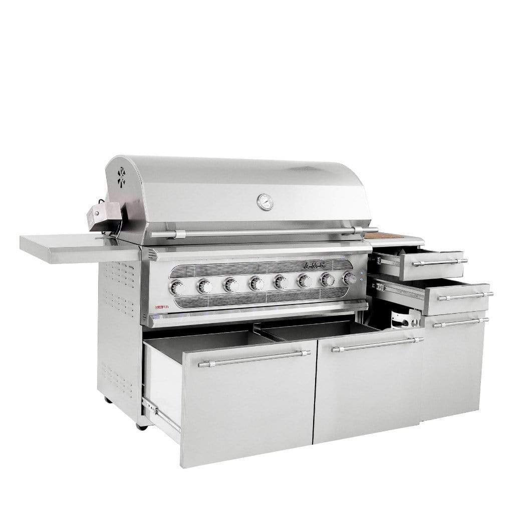 American Made Grills – Muscle 54" Hybrid Freestanding Gas Grill