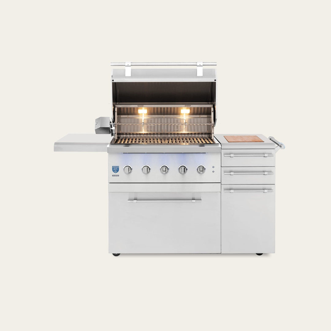 American Made Grills – Encore 36" Hybrid Freestanding Gas Grill