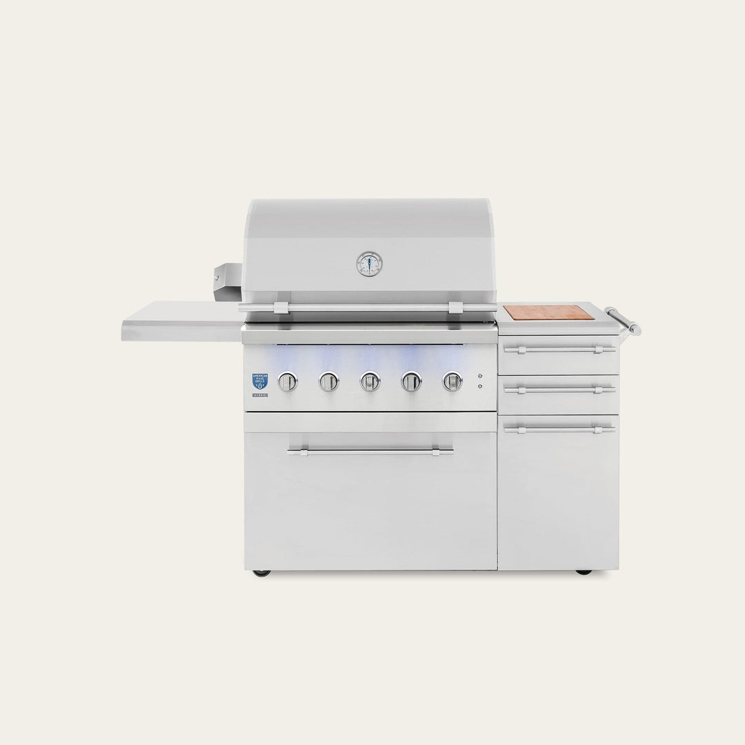 American Made Grills – Encore 36" Hybrid Freestanding Gas Grill