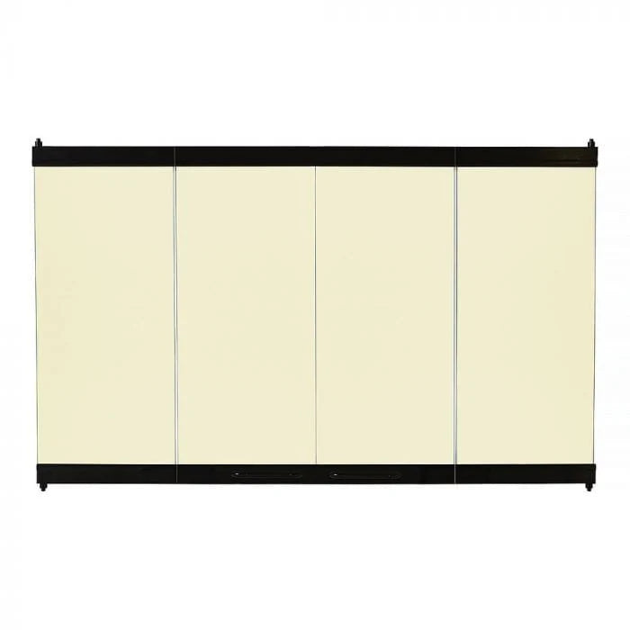Astria - 36-inch Black on Bronze Tinted Glass Enclosure Panel