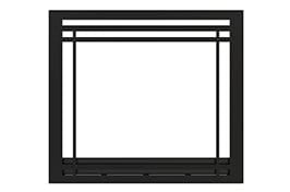 Astria - 45 inch Black Craftsman Frame for Fireplace