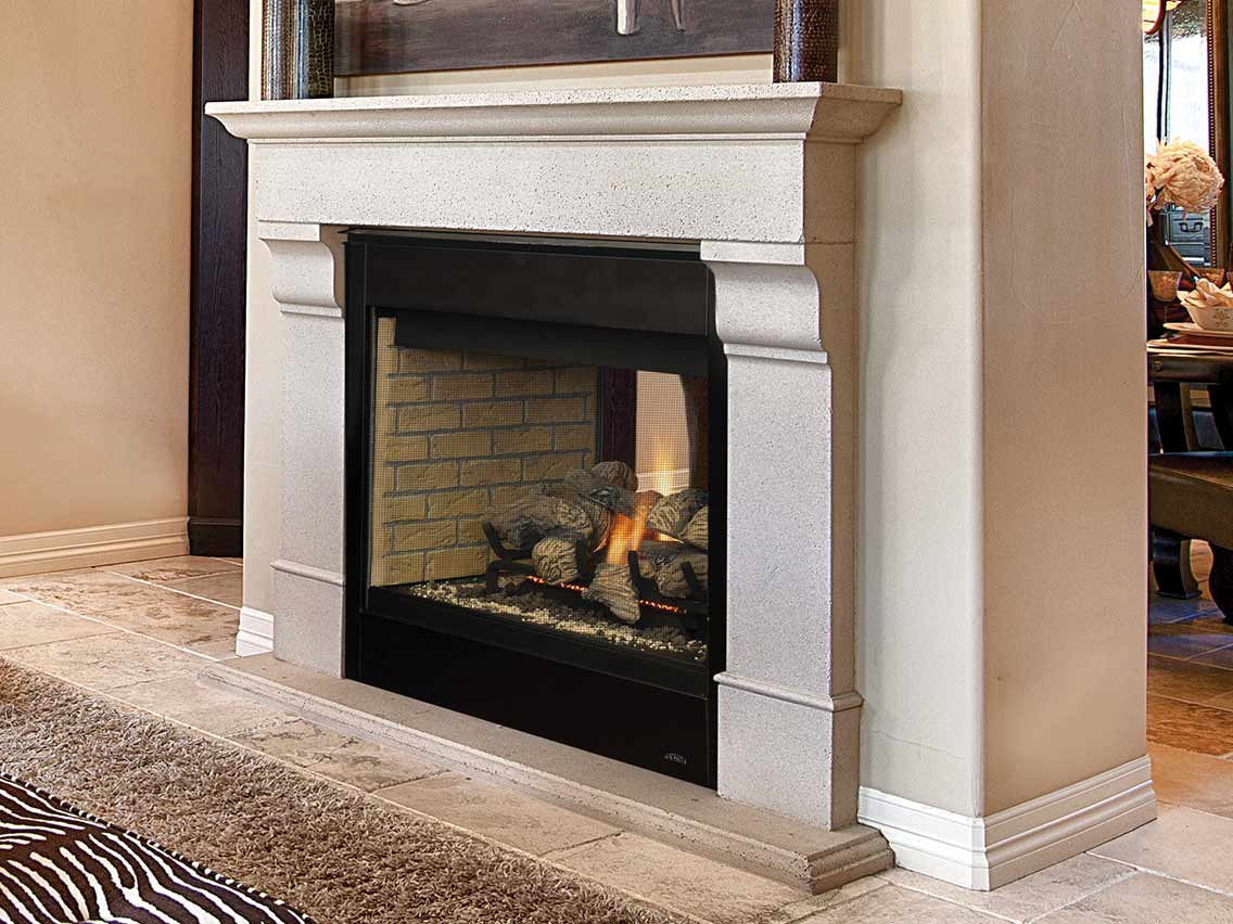 Astria - 40 inch Marin See-Through B-Vent Fireplace