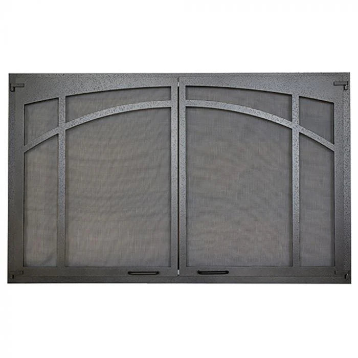 Astria - Textured Iron Arched Screen Door