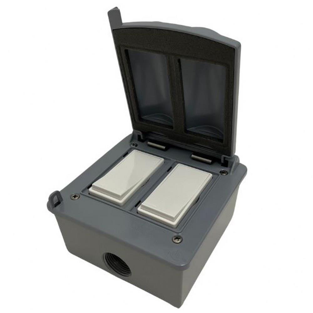 Bromic Heating - Affinity - Manual Outdoor Dual 20 AMP Switch - 120-277V