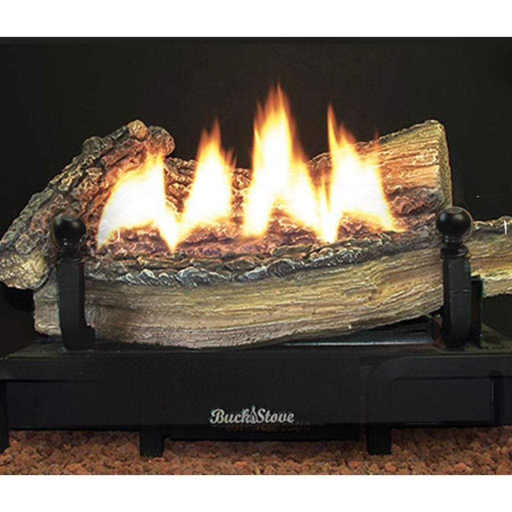 Buck Stove - 25,000 BTU Ceramic Series Vent-Free Log Set