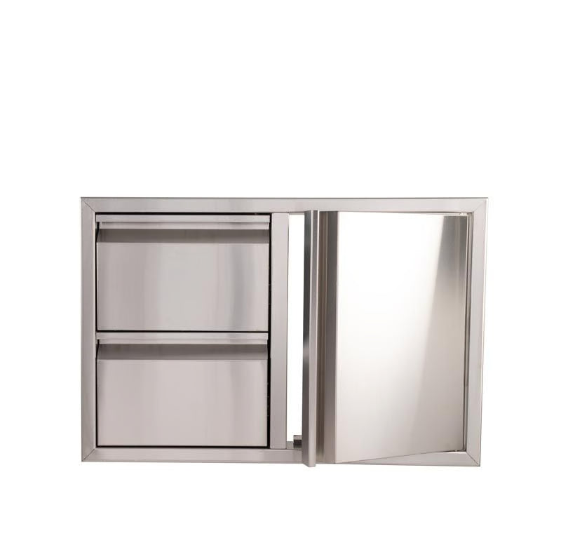 Buck Stove - Buck Grill 32-Inch 304SS Access Door / Double Drawer Combo