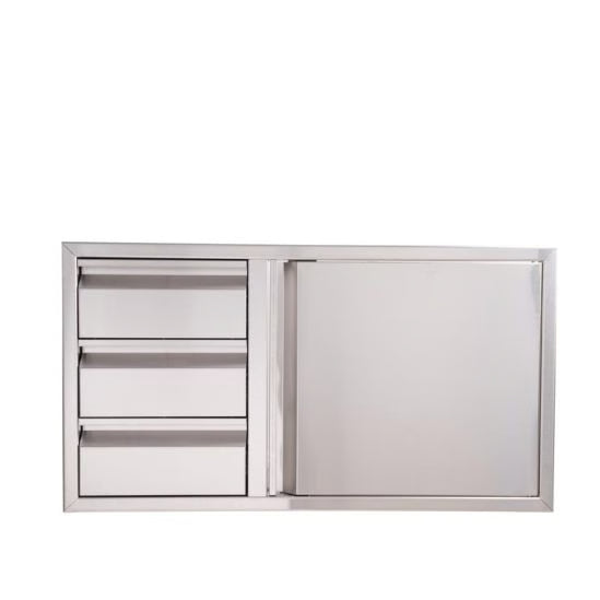 Buck Stove - Buck Grill 39-Inch 304SS Access Door / Triple Drawer Combo