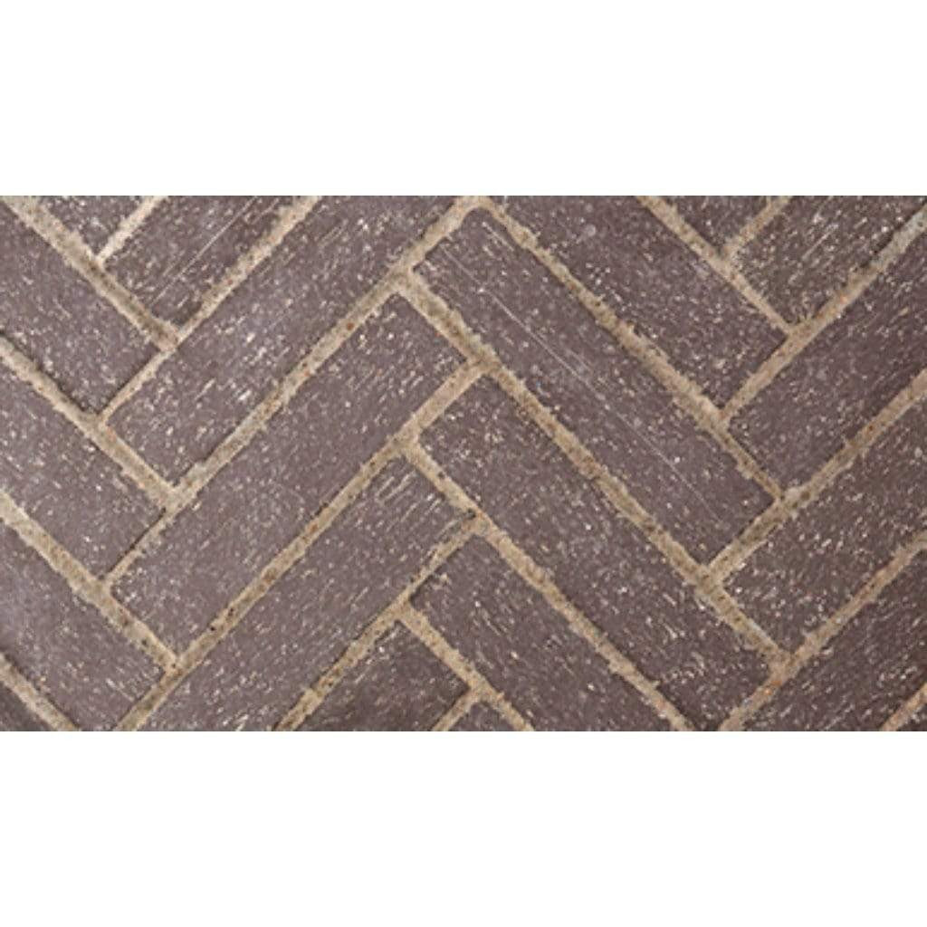 Astria - 50 inch Masonry Midnight Split Herringbone Brick Liner