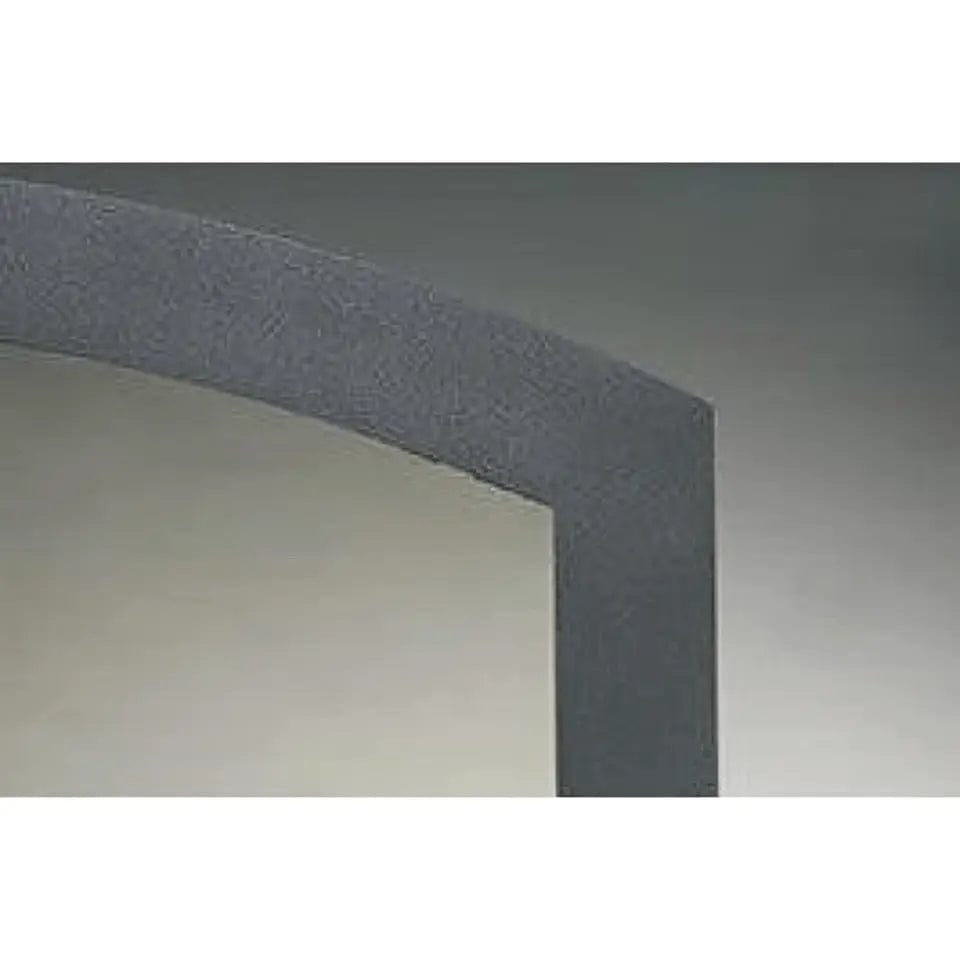 Astria - Black Smooth Steel Arched Door