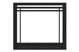 Astria - Black Craftsman Frame for Fireplace
