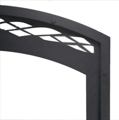 Astria - Montecito Wood Fireplace Black Facade