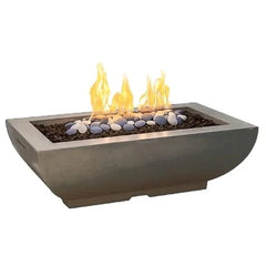 American Fyre Designs - Bordeaux GFRC Rectangle 50-Inch Fire Bowl