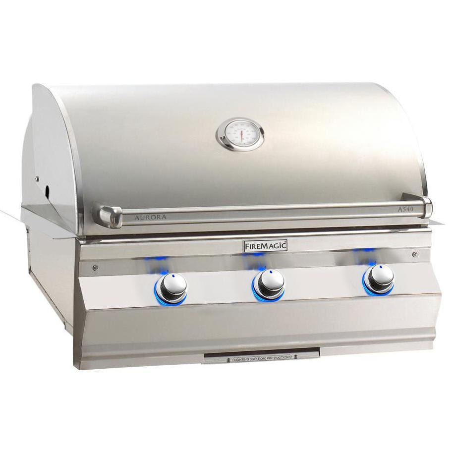 Fire Magic - Aurora 30" Built-In Gas Grill with Analog Thermometer A540i