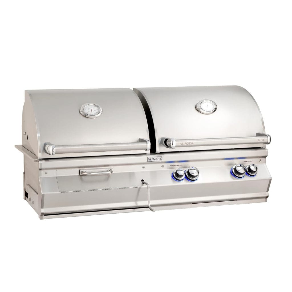 Fire Magic - Aurora 46" Built-In Gas & Charcoal Combo Grill