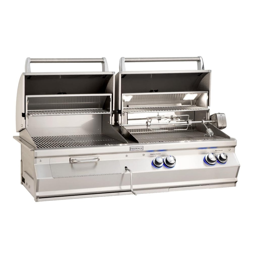 Fire Magic - Aurora 46" Built-In Gas & Charcoal Combo Grill