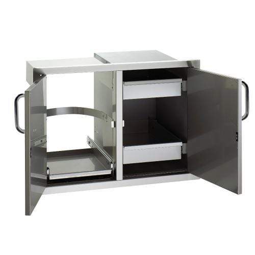 Fire Magic – Double Doors w/Trash Tray & Dual Drawers