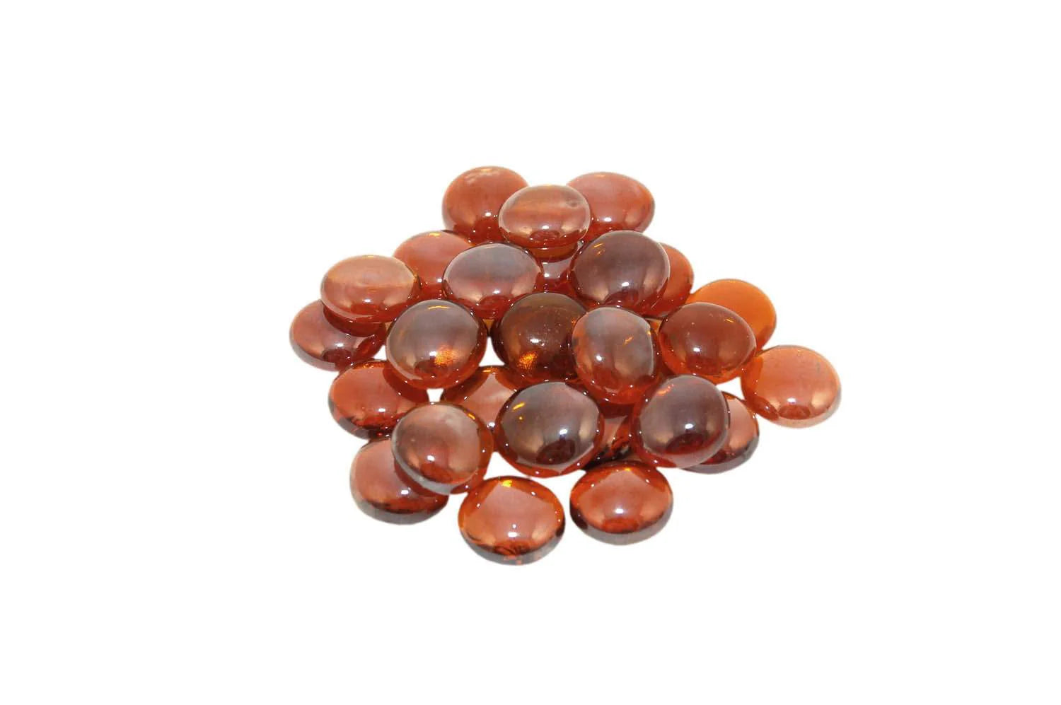American Fyre Designs - 10-Pound Fire Glass Gems, Deep Amber