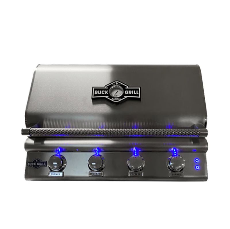 Buck Stove - Buck Grill 32-Inch 4-Burner Built-In Gas Grill 304SS W/Lights