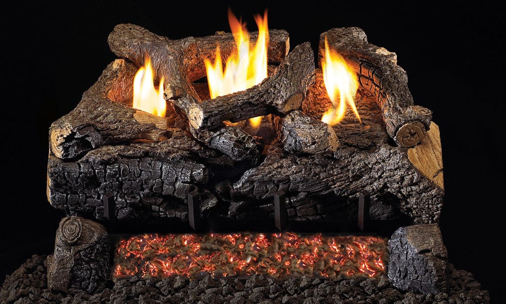 Real Fyre - G18 Series See-Thru Vent-Free Evening Fyre Charred Gas Logs