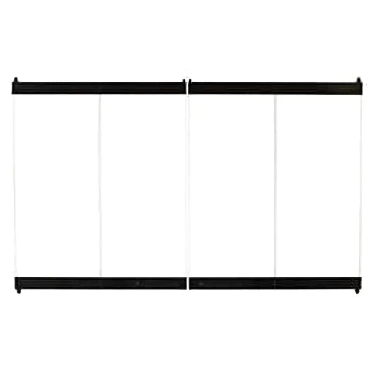 Astria - 36-inch Black Standard Bi-Fold Glass Door Fireplaces
