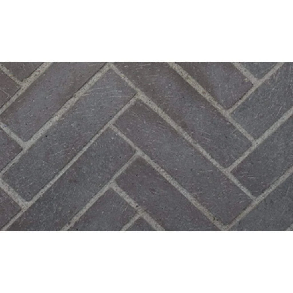 Astria - 50" Masonry Slate Grey Split Herringbone Brick Liner