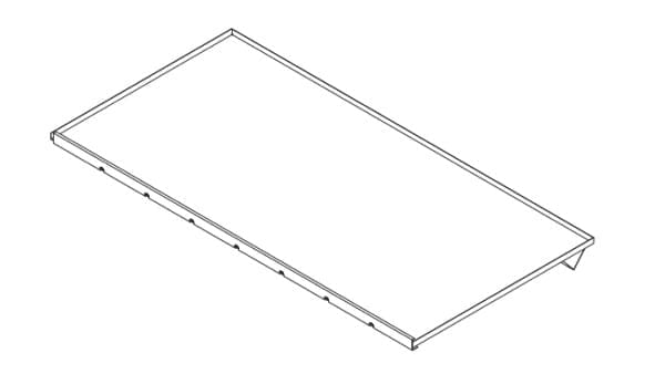 Astria - 36-inch Drain Pan With Stainless Decorative Face Extension