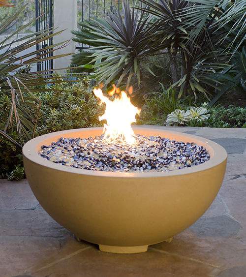American Fyre Designs - 32-Inch Round GFRC Gas Fire Bowl