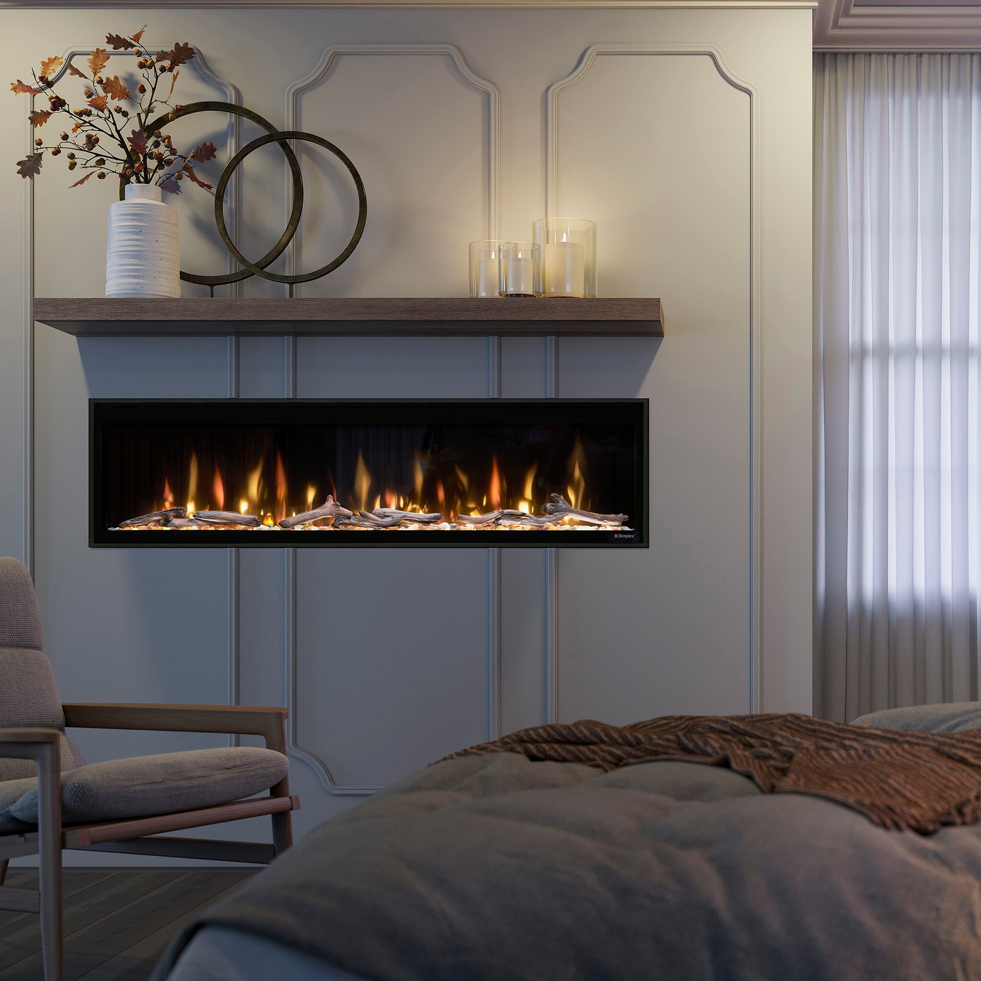 Dimplex - Ignite Evolve 60" Built-in Linear Electric Fireplace