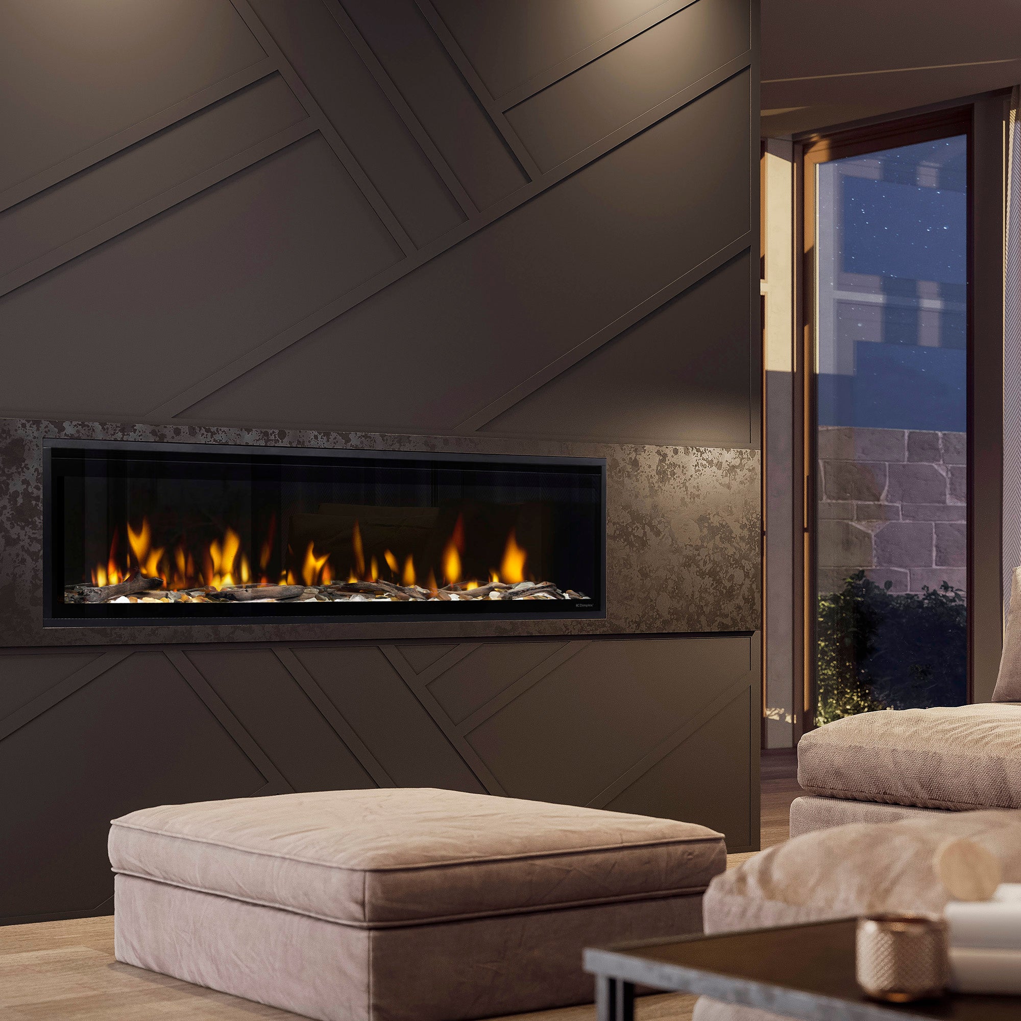 Dimplex - Ignite Evolve 60" Built-in Linear Electric Fireplace