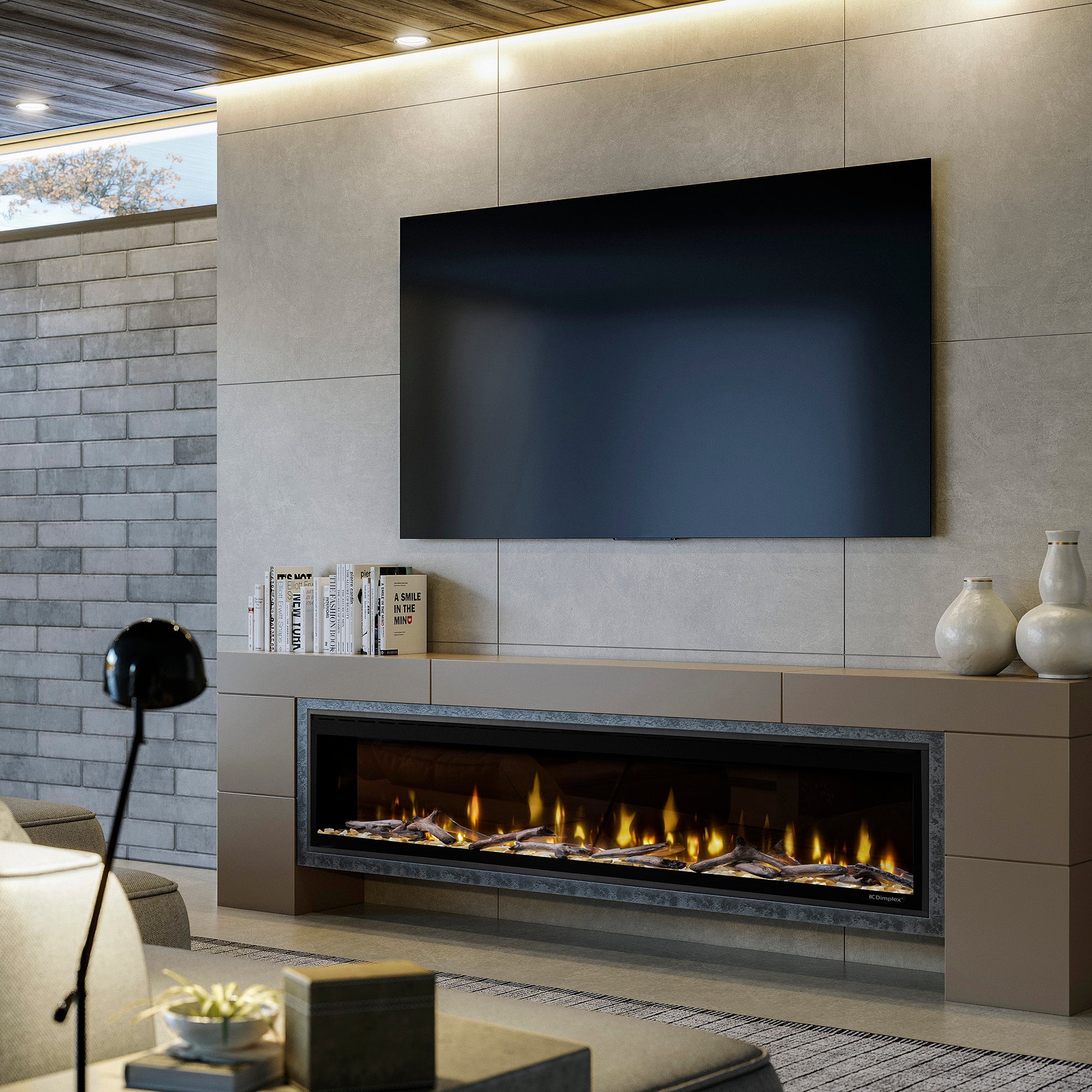Dimplex - Ignite Evolve 100" Built-in Linear Electric Fireplace